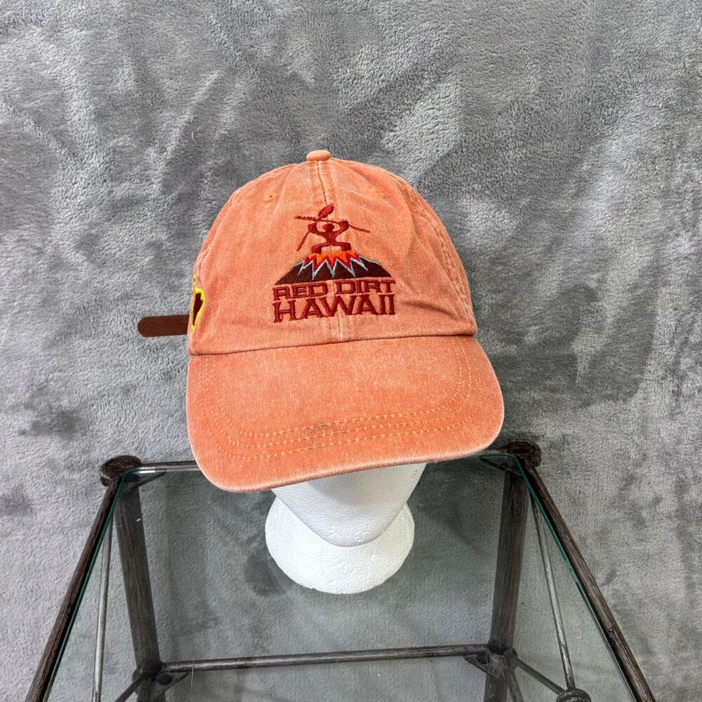 Red Dirt Hawaii Hat Adj. Strap Beach Surf Baseball Cap Embroidered Tribal man